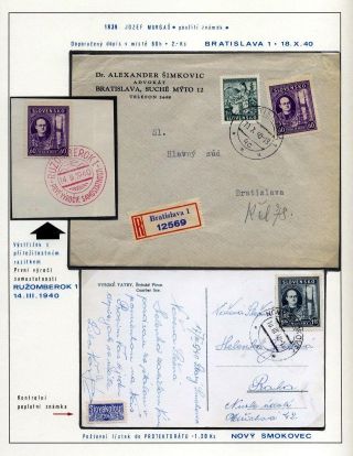 SLOVAKIA 1938-39 – sheet 82