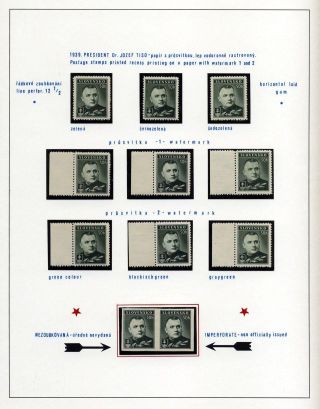 SLOVAKIA 1938-39 – sheet 90