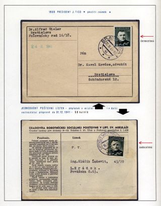 SLOVAKIA 1938-39 – sheet 93