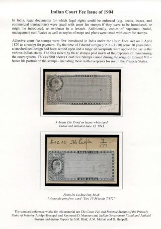 INDISCHEN GERICHTSGEBÜHREN, ASUSGABE 1904 – Blatt 1
