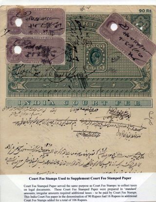 INDISCHEN GERICHTSGEBÜHREN, ASUSGABE 1904 – Blatt 5