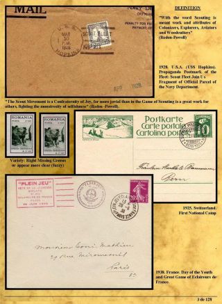 SCOUTING, MOVEMENT OF YOUTH AND INTERNATIONAL BROTHERHOOD – sheet 3