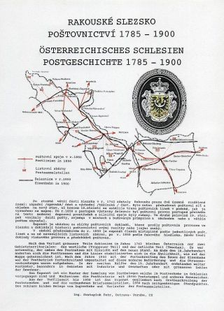 AUSTRIAN SILESIA – POSTAL HISTORY 1785-1900 – sheet 1