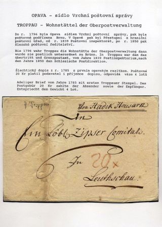 AUSTRIAN SILESIA – POSTAL HISTORY 1785-1900 – sheet 2