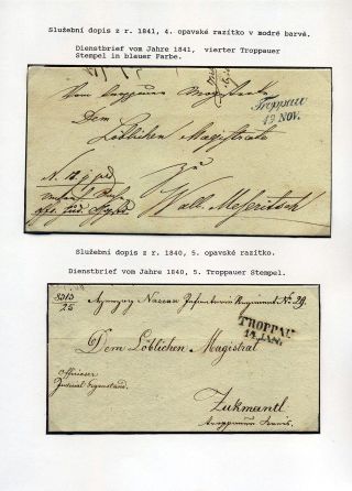 AUSTRIAN SILESIA – POSTAL HISTORY 1785-1900 – sheet 4