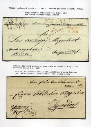 AUSTRIAN SILESIA – POSTAL HISTORY 1785-1900 – sheet 5