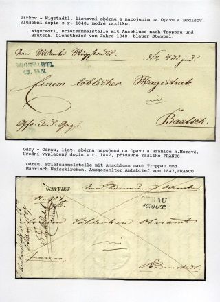 AUSTRIAN SILESIA – POSTAL HISTORY 1785-1900 – sheet 7