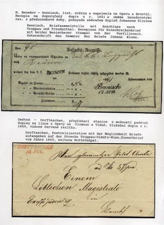 AUSTRIAN SILESIA – POSTAL HISTORY 1785-1900 – sheet 8