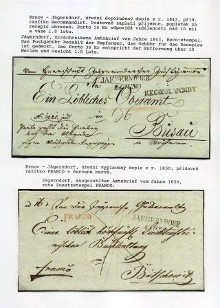 AUSTRIAN SILESIA – POSTAL HISTORY 1785-1900 – sheet 12