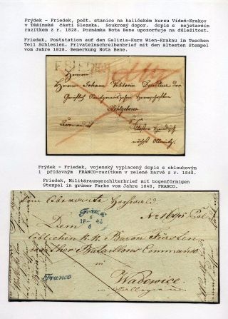 ÖSTERREICHISCHES SCHLESIEN - POSTGESCHICHTE 1785-1900 – Blatt 24