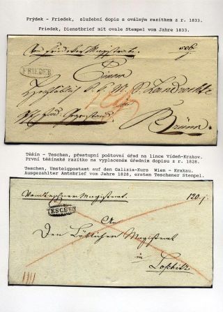 ÖSTERREICHISCHES SCHLESIEN - POSTGESCHICHTE 1785-1900 – Blatt 25