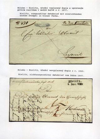ÖSTERREICHISCHES SCHLESIEN - POSTGESCHICHTE 1785-1900 – Blatt 29