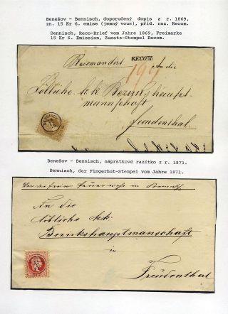ÖSTERREICHISCHES SCHLESIEN - POSTGESCHICHTE 1785-1900 – Blatt 50