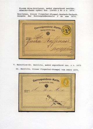 ÖSTERREICHISCHES SCHLESIEN - POSTGESCHICHTE 1785-1900 – Blatt 54