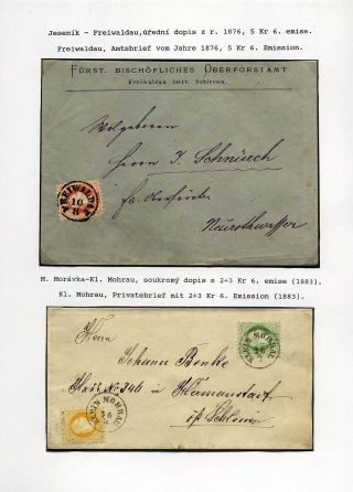 ÖSTERREICHISCHES SCHLESIEN - POSTGESCHICHTE 1785-1900 – Blatt 56