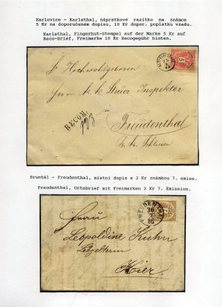 ÖSTERREICHISCHES SCHLESIEN - POSTGESCHICHTE 1785-1900 – Blatt 59