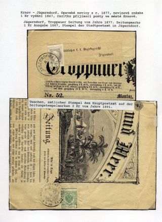 AUSTRIAN SILESIA – POSTAL HISTORY 1785-1900 – sheet 66