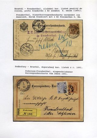 AUSTRIAN SILESIA – POSTAL HISTORY 1785-1900 – sheet 67