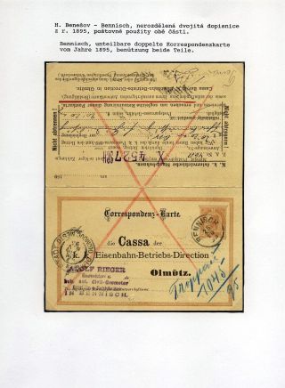 AUSTRIAN SILESIA – POSTAL HISTORY 1785-1900 – sheet 72