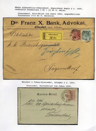 AUSTRIAN SILESIA – POSTAL HISTORY 1785-1900 – sheet 73
