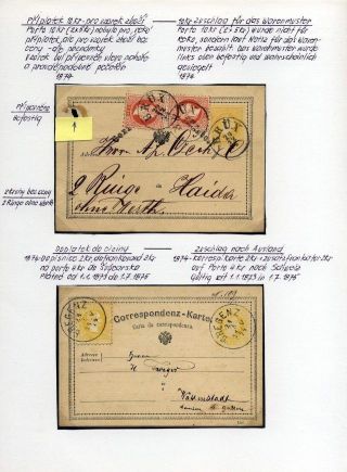 AUSTRIA: POSTAL STATIONERY 1867-1918 – sheet 34