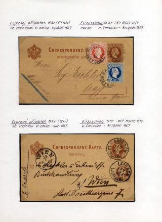 AUSTRIA: POSTAL STATIONERY 1867-1918 – sheet 50