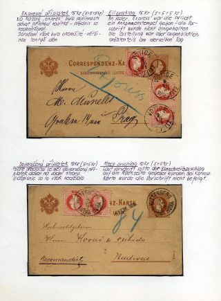 AUSTRIA: POSTAL STATIONERY 1867-1918 – sheet 51