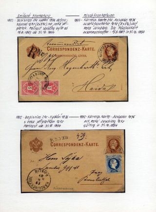 AUSTRIA: POSTAL STATIONERY 1867-1918 – sheet 55