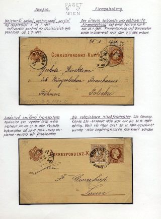 AUSTRIA: POSTAL STATIONERY 1867-1918 – sheet 57