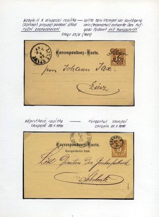 AUSTRIA: POSTAL STATIONERY 1867-1918 – sheet 80