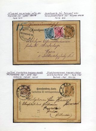 AUSTRIA: POSTAL STATIONERY 1867-1918 – sheet 84