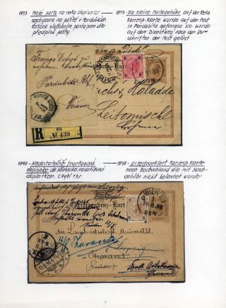 AUSTRIA: POSTAL STATIONERY 1867-1918 – sheet 85