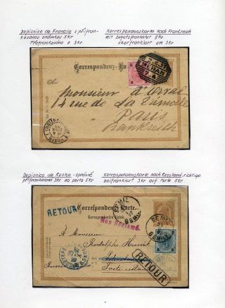 AUSTRIA: POSTAL STATIONERY 1867-1918 – sheet 86