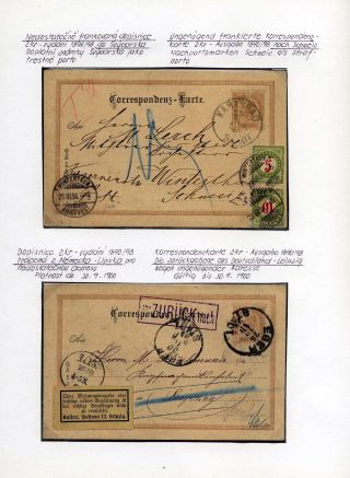 AUSTRIA: POSTAL STATIONERY 1867-1918 – sheet 93