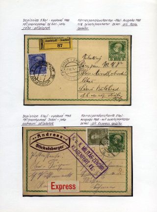 AUSTRIA: POSTAL STATIONERY 1867-1918 – sheet 122