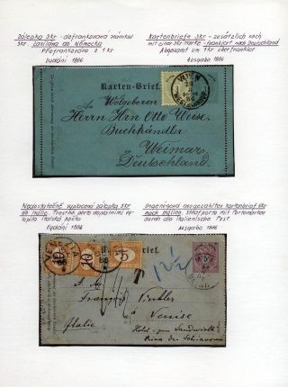 AUSTRIA: POSTAL STATIONERY 1867-1918 – sheet 129