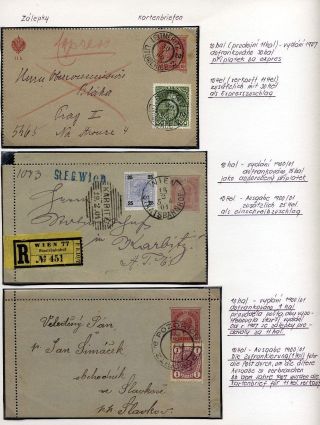 AUSTRIA: POSTAL STATIONERY 1867-1918 – sheet 133