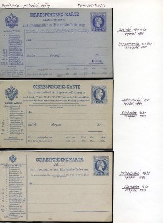 AUSTRIA: POSTAL STATIONERY 1867-1918 – sheet 150