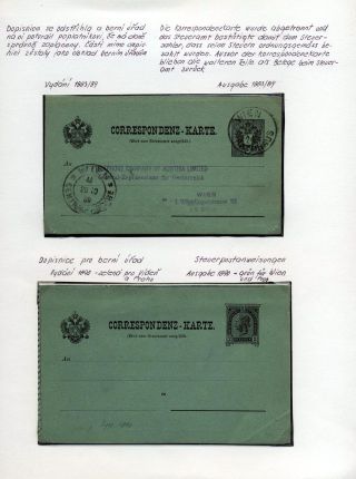 AUSTRIA: POSTAL STATIONERY 1867-1918 – sheet 157