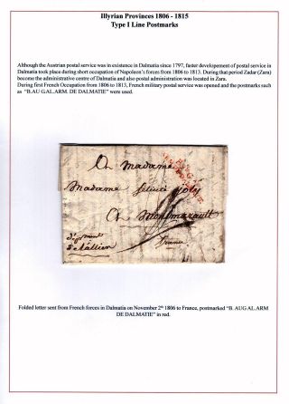 DALMAZIEN: POSTGESCHICHTE 1806-1960 – Blatt 4