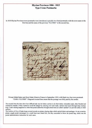 DALMAZIEN: POSTGESCHICHTE 1806-1960 – Blatt 5