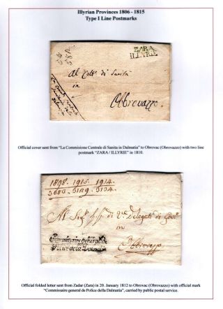 DALMAZIEN: POSTGESCHICHTE 1806-1960 – Blatt 6