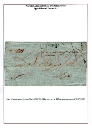 DALMAZIEN: POSTGESCHICHTE 1806-1960 – Blatt 9