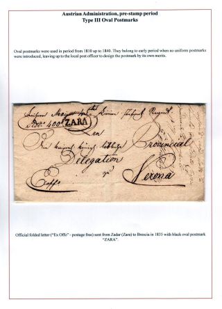 DALMAZIEN: POSTGESCHICHTE 1806-1960 – Blatt 10