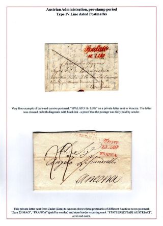 DALMAZIEN: POSTGESCHICHTE 1806-1960 – Blatt 14