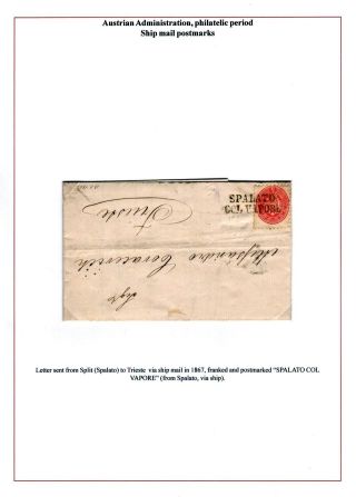DALMAZIEN: POSTGESCHICHTE 1806-1960 – Blatt 26