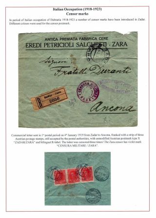DALMAZIEN: POSTGESCHICHTE 1806-1960 – Blatt 36