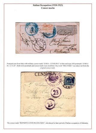DALMAZIEN: POSTGESCHICHTE 1806-1960 – Blatt 37