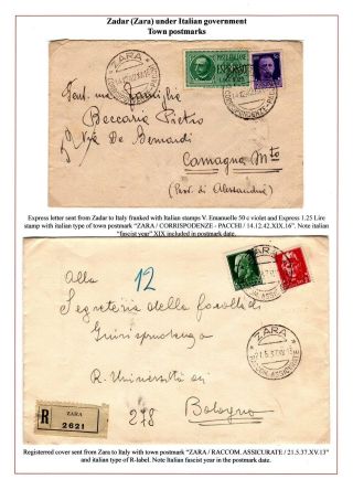 DALMAZIEN: POSTGESCHICHTE 1806-1960 – Blatt 38