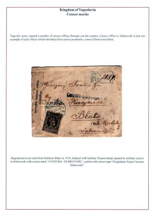 DALMAZIEN: POSTGESCHICHTE 1806-1960 – Blatt 42